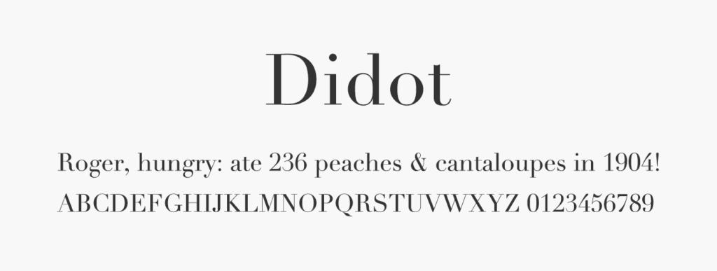 adobefont「Didot」の画像
