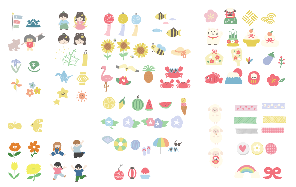 Canvaに公開しているShioのイラスト（カラー）の画像